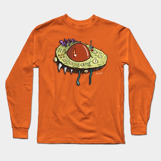 Alien avacado Long Sleeve T-Shirt by John Coen Artistry